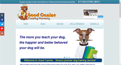 Desktop Screenshot of goodcanine.com